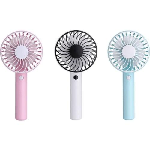 Handheld Battery Operated Fan With 7 Blades 3 Speeds USB Chargin Low Nois Mini Fan Silent Fan Electric Hand Fan Portable