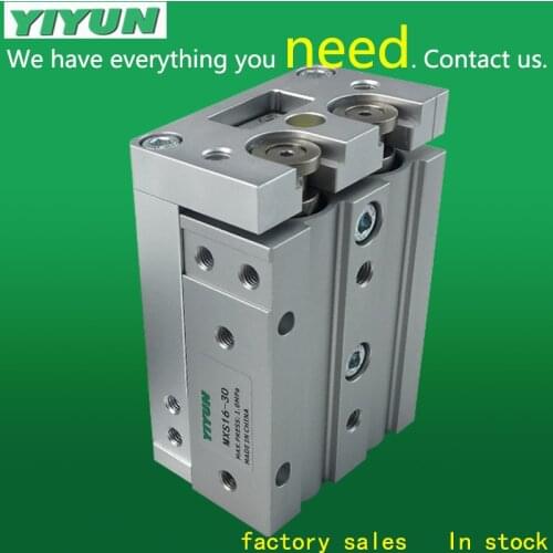 YIYUN precision pneumatic sliding table cylinder MXS12-10AS MXS12-20AS MXS12-30AS MXS12-40AS MXS12-50AS MXS12-75AS MXS12-100AS
