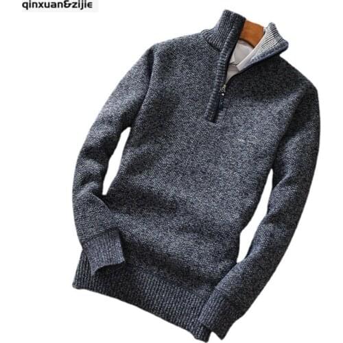 Qinxuan&Zijie Mens Wool Sweaters