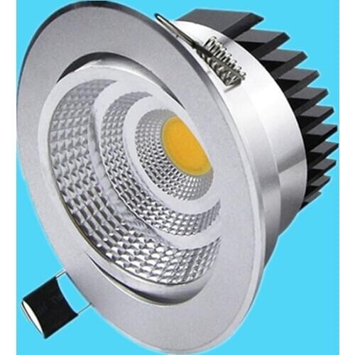 LED Dimmable 110V 220V 6W 9W 12W 15W 18W COB Downlight AC 85-265V Recessed LED Spot Light Ceiling Lamp down lighting