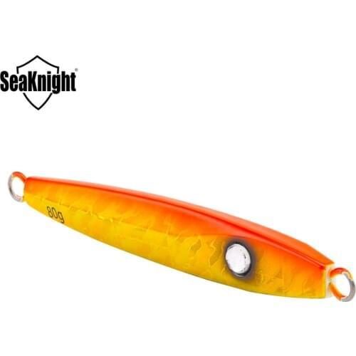 SeaKnight SK304 Metal Jigging Lure 1PC 40g/60g/80g/100g/150g Sinking Fishing Lure Saltwater Hard Bait Jig Spoon Fishing Tackle