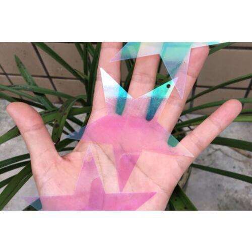 Sewing supplies DIY Material of 85mm transparent White Side Hole Big Pentagonal Star Sequins