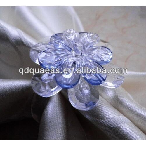Blue acrylic napkin ring ,bulk napkin holder