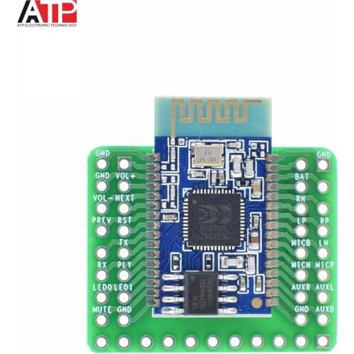 1PCS Bluetooth Stereo Audio Module Transmission BK8000L AT Commands SPP Bluetooth Speaker Amplifier DIY