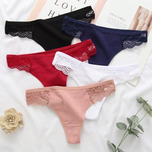 1Pcs/Lot Womens Cotton G-String Thong Panties String Underwear Women Briefs Sexy Lingerie Pants Intimate Ladies