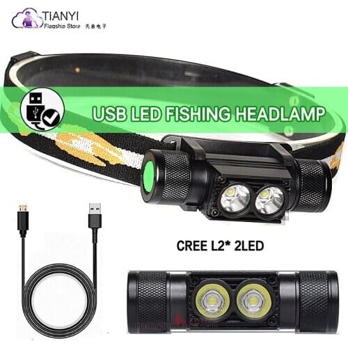 Led headlight rechargeable waterproof outdoor camping USB direct charge super bright bright light rechargeable headset