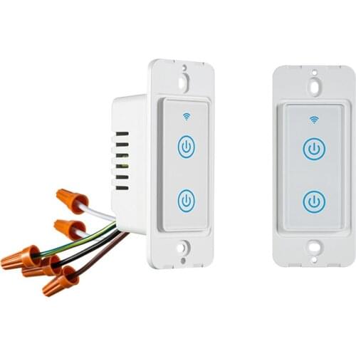 Tuya Smart Home Wifi Wall Touch Switch USA Smart Light Switch 4 Gang (600W*2)*2 Tuya Smart Home Support with Alexa Google Home