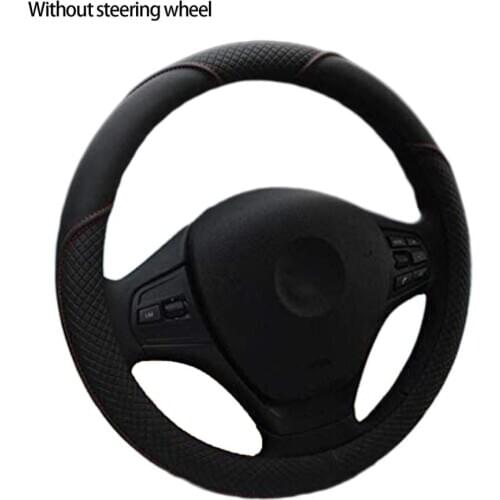 Universal Car Steering Wheel Cover Artificial Leather Woven Auto Parts Car Steering Wheel Cover Handle Accessories