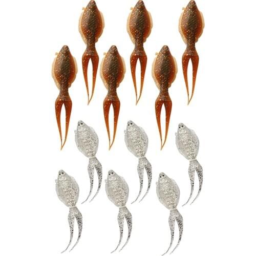 Pack of 6 Pcs Soft Baits 13.5cm 8g Artificial Fish Lures Crankbaits Swimbaits Halibut Lures Baitfish Fishing Baits for Fisherman