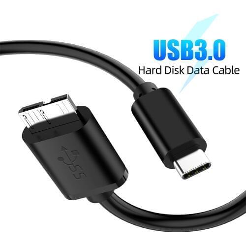 USB 3.1 Type-C to USB 3.0 Micro B Cable Connector For HDD External Hard Drive Smartphone MacBook PC Date Transfer Cable
