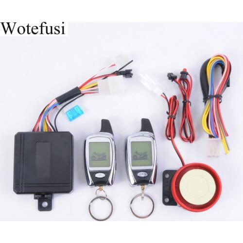 Wotefusi 125dB Motorcycle Anti Theft Security Burglar Alarm System Metal Remote Control Engine Start Bike Sensor Alarm [PA625]