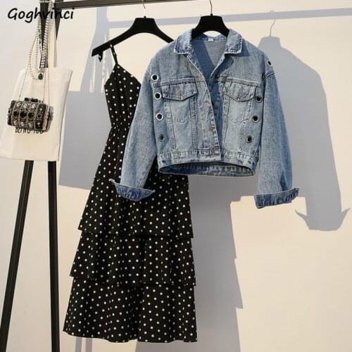 Women Sets Short Style Plus Size 4XL Solid Clothes Polka Dot Sleeveless Pleated V-neck Dress Womens Korean Style Chic Elegant