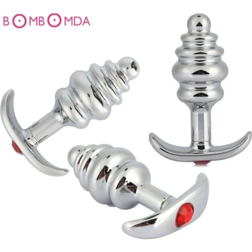 1 Pcs Anal Plug Stainless Steel Sex Products Sex Toys for Woman Man Gay Prostate Massager Adults Products Erotic Beads Butt Plug