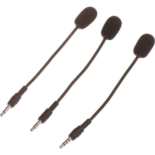 1Pcs Portable 3.5mm Wired Stereo Studio Gaming Headset Mini HD Voice Mono Microphone