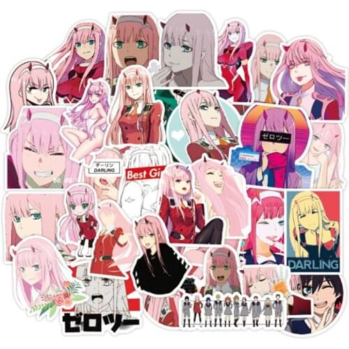 10/30/50PCS Cute Anime Cartoon Girl Trolley Case Graffiti Diary Mobile Phone Case Decoration Waterproof Sticker Toy Wholesale