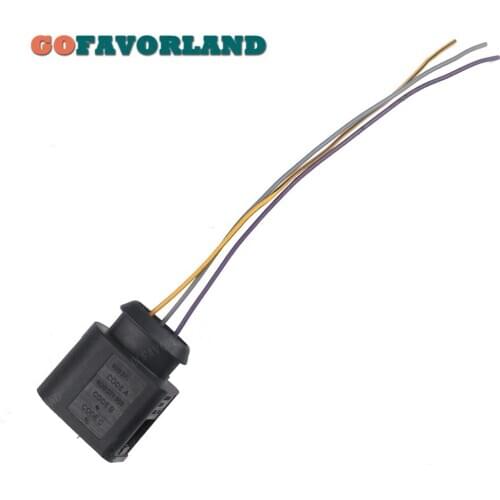 3 Pin Connector Plug w/ Harness Cable 4D0971993 For VW Passat 2006-2016 CC EOS Jetta Golf MK6 Tiguan For Audi A3 A4 A5 A6 A7