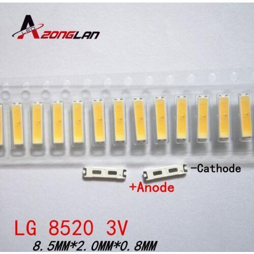 300PCS FOR LG SMD 8520 LED Backlight 0.5W 8520 3V Cool white 50-55LM TV Application