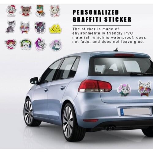 50Pcs Non-repeating Personalized Graffiti Sticker Auto Motorcycle Body Sticker Trolley Case Refrigerator Guitar Sticker Set