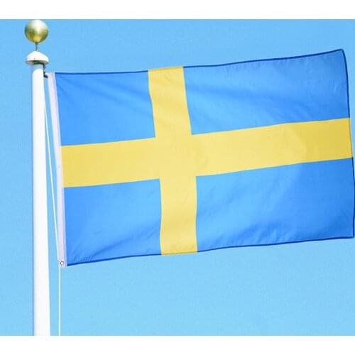 90x150cm Swedish Flag No. 4 Polyester Flag For Courtyard Banner Holiday Celebration Sport Event Hanging Flag Decoration 3x5ft