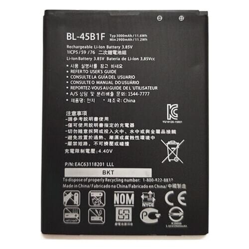 AZK 3000mAh BL-45B1F BL45B1F Replacement Battery for LG V10 H968 H961N H900 H901 VS990 F600 F600L F600K H960A LS992 phone