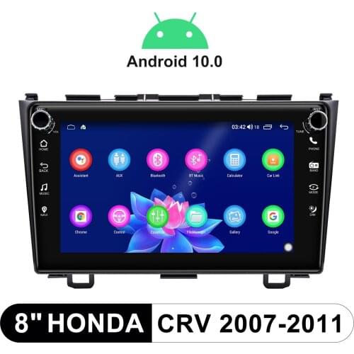8” 1din Radio Android Central Multimedia Player Car Navigator GPS Bluetooth 4G For Honda CRV 2007-2011 With SPDIF Optical Output