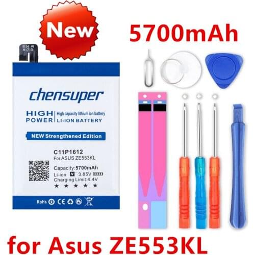 C11P1612 chensuper 5700mAh Top Battery for Asus ZE553KL, ZenFone 3 Zoom, ZenFone 3 Zoom Dual SIM LTE, Zenfone 3 Zoom Z01HDA