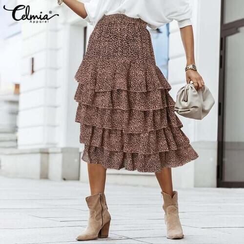 Женские юбки с высокой талией Celmia China At AliExpress