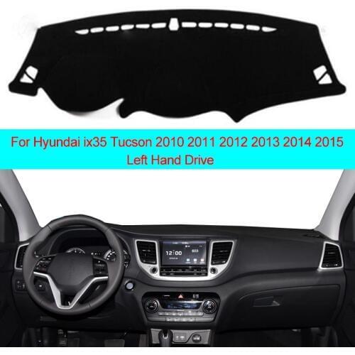 Car Dashboard Cover Carpet mat For Hyundai ix35 Tucson 2010 2011 2012 2013 2014 2015 LHD Carpet Dashmat Sun Shade Pad Cushion