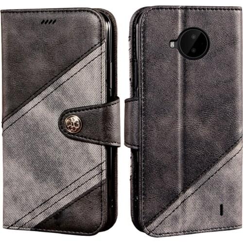 Flip Case For Nokia C20 Plus Book Leather Case Shockproof Bumper Flip Case For Nokia C20 Plus Cover