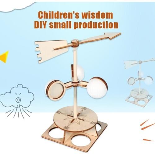 Kids DIY Wind Vane Model Kit Scientific Physics Experiment Educational Toys