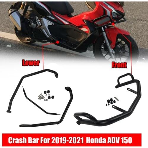 For Honda ADV 150 2019 2020 2021 Engine Guard Highway Bumper Crash Bar Frame Falling Protection X ADV150 Motorcycle Accessories