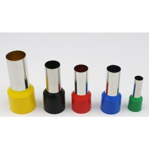 E1010 European Terminals Insulated Cord End Terminals Crimp terminal VE1010 Pin Tubing Terminal connector 18AWG 1.0mm2