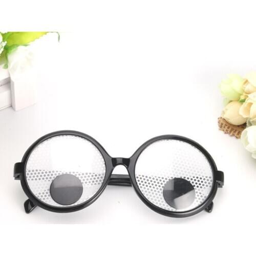 Party Cosplay Costume Funny Googly Eyes Goggles Shaking Eyes Party Glasses and Toys for Halloween Party Decoration HL21