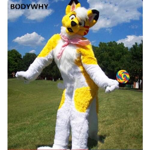 Handmade High Quilty Long Fur Mascot Costume Suits Cosplay Party Dress Outfits Advertising Promotion Carnival Fursuit