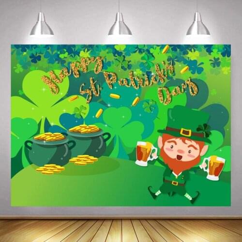 Drink Beer Farmer Harvest Festival Gold Coin Green Backdrop Happy Party Venue Decoration Studio Photography Background Cloth