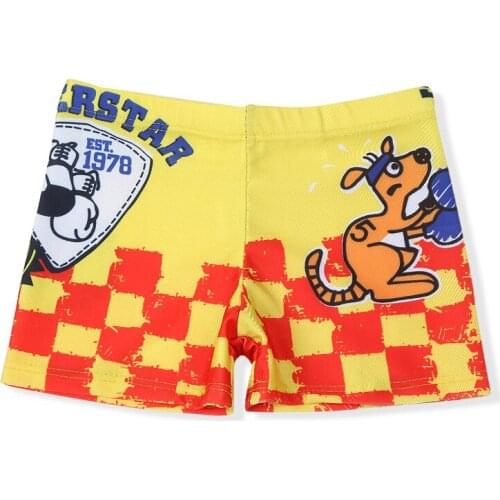 2021 Fashion Cartoon Boy Swimming Trunks New Hot Spring Beach Comfortable Polyester Breathable Cute Children Swimming Trunks