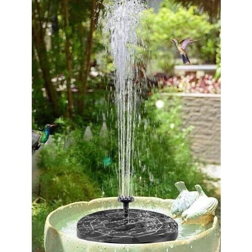 5V/3.5W Battery Solar Fountain Floating Fountain Creative Landscape Outdoor Fountain Garden Courtyard Bird Bath