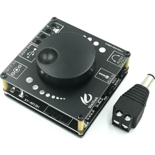 Sinilink Bluetooth 5.0 10W/15W/20W 40W/50W Stereo Power Amplifier Board Mobile Control APP 12V/24V High Power Digital