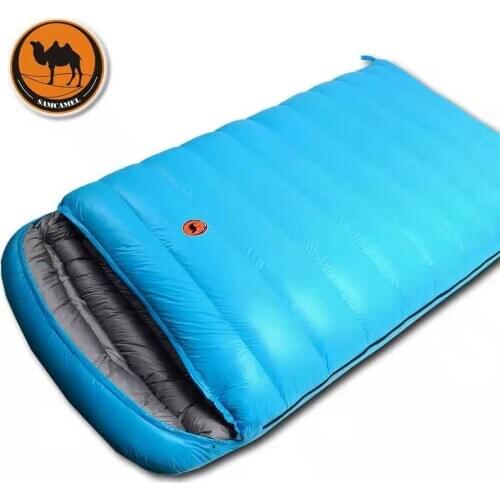 Camel Ultralight Backpacking Envelope Duck Down Warm Sleeping Bag for Outdoors Camping Hiking Mountaineering Traveling