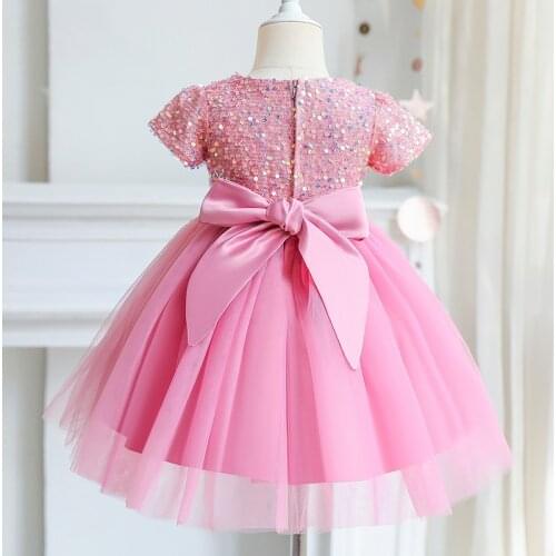 Baby Girls Party Dresses Tutu Princess Dress Flower Girls Wedding Gown Children Clothing Kids Girl Clothes First Communion Gowns