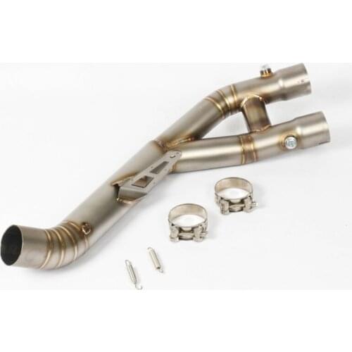 Slip On Motorcycle Exhaust Mid Link Tube Middle Pipe Stainless Steel Exhaust System For Yamaha R1 MT10 2015-2020