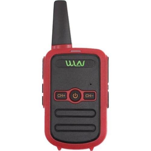 WLN KD-C51 3-5 KM 16 CHANNEL SINGLE TRANSCEIVER RED CASE CHARGER TOOL INCLUDED