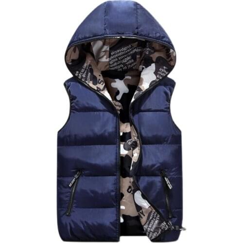 Female Elegant Hooded Large Size Loose Top new Fashion Women Autumn Winter Vest Jacket Down Cotton Thickened Ladies Vest OK895