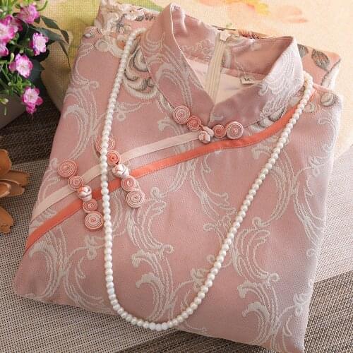 Spring Autumn Women Royal Dress Cheongsam Chinese Style Retro Elegant Jacquard Slim Elegant Lady Party Qipao Dress S-XL