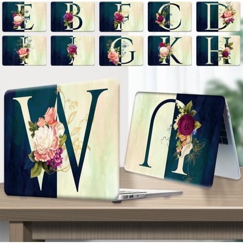 Hard Shell Case for Apple Macbook Air 11" A1370 A1465/Air 13" A1369/Pro 15" A1398 Anti-fall Half Letter Pattern Laptop Case