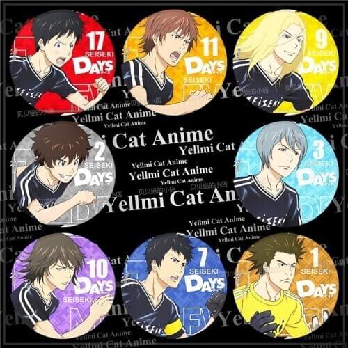 1pc animation Anime Days Ball football Badges SUKAMOTO TSUKUSHI seiseki brooch Icons Backpack deco