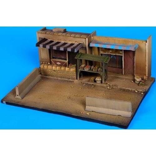 1/72 resin die-casting scene layout props gray model on-site housing construction platform free shipping