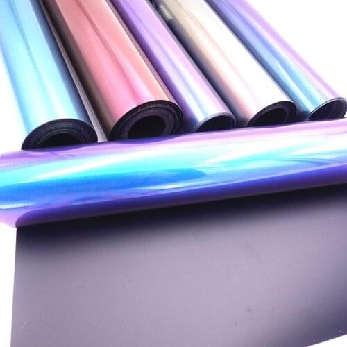 1 roll 10"x20"/25cmx50cm Laser Metallic Symphony Heat Transfer Vinyl Hologram PU Heat Press Iron On T-shirt HTV Film