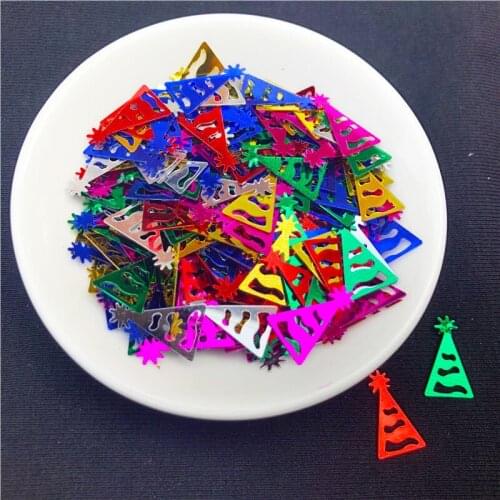 15g Santa Claus deer hat Christmas Diy decorative sequins clothing accessories beads lovely Christmas sequins
