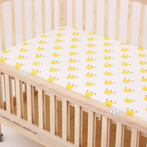 2020 Newborn Baby Fitted Crib Sheets Cartoon Cute crown Print Bed Sheet Baby Bed Mattress Covers for Unisex Baby Boys Girls